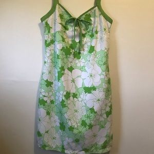 Green Print Sundress Reversible